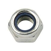 Sechskant-Stoppmutter DIN 985, Stahl 8, verzinkt, M4